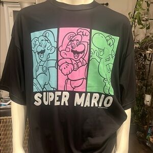 Super Mario Black Graphic T-Shirt